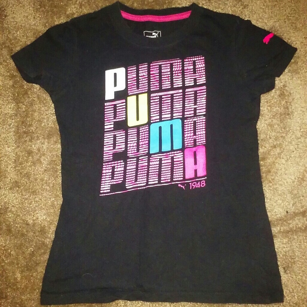 A black Puma womens shirt